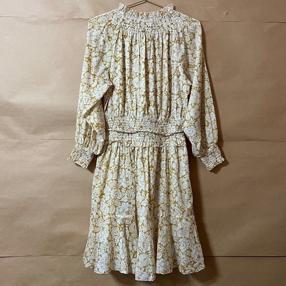 Christy Lynn | NWT Susie Dress Sunflower Popover Mini Dress Smocked Boho Size M - Picture 11 of 14